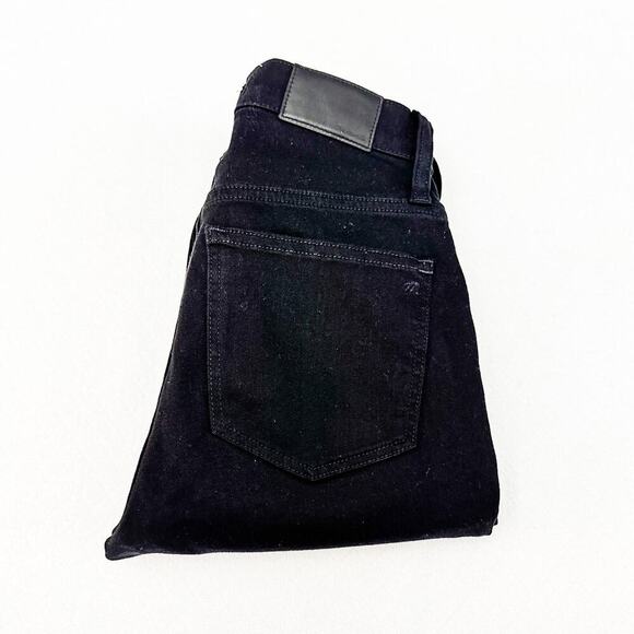 Madewell Cali Demi-Boot Black Denim Jeans Bootcut Size 26P - Picture 1 of 7